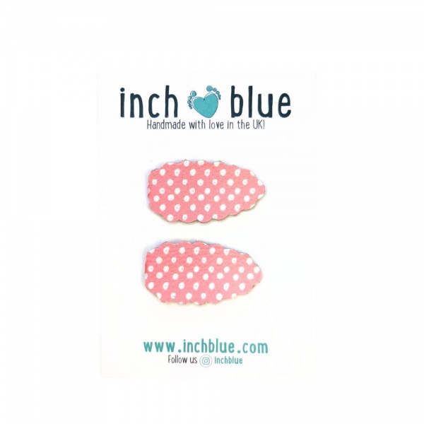 Pink Polka Dot Clips